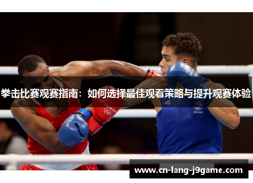 拳击比赛观赛指南：如何选择最佳观看策略与提升观赛体验